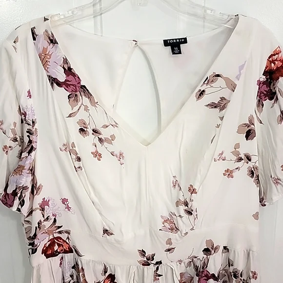 ALTERED - Torrid Hi-Low Floral Dress - Picture 4 of 6